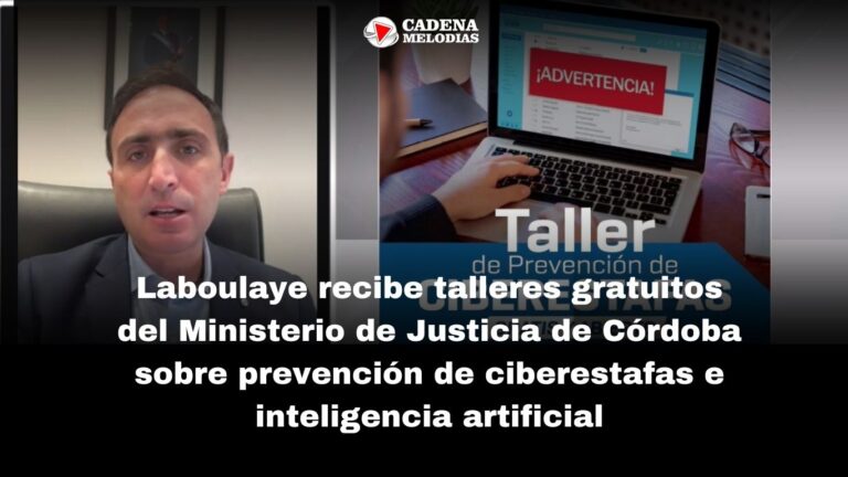 Córdoba impulsa jornadas de convivencia digital y prevención de ciberestafas en Laboulaye