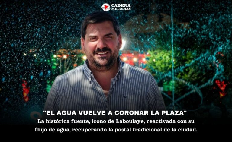 Exclusivo desde el móvil: Intendente Chiapello detalló la millonaria puesta en valor de la fuente y el plan de obras en Laboulaye