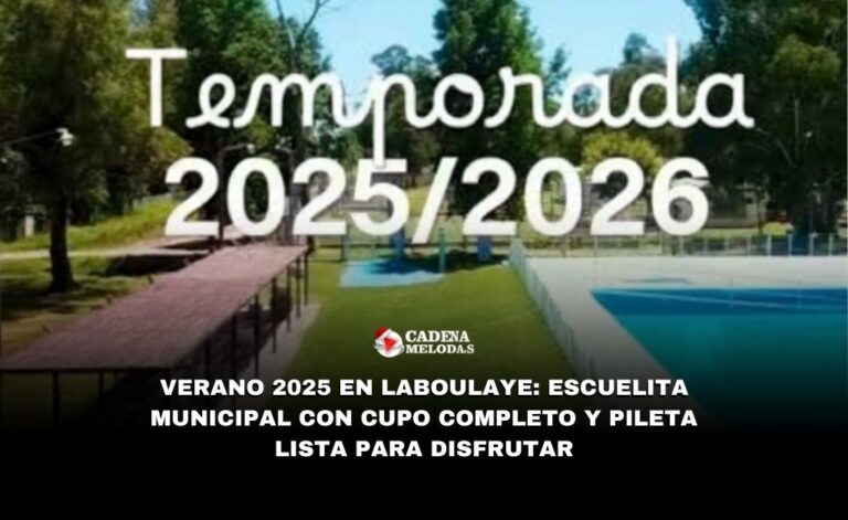 Verano 2025 en Laboulaye: Escuelita Municipal con cupo completo y pileta lista para disfrutar