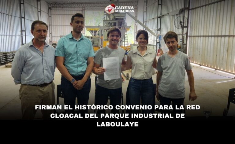 Firman el Convenio para la Nueva Red Cloacal del Parque Industrial de Laboulaye: Un Salto en Infraestructura y Desarrollo Productivo