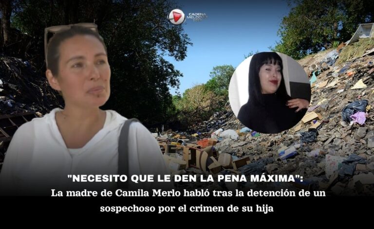Detuvieron a un hombre por el crimen de Camila Merlo: la madre pidió «justicia y pena máxima»
