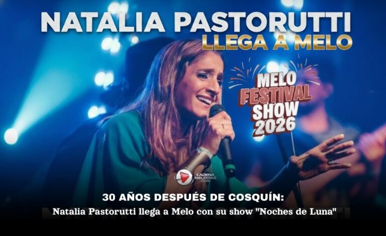 Natalia Pastorutti: «Me vuelve la emoción de los comienzos», dijo antes de llegar a Melo con su show «Noches de Luna»