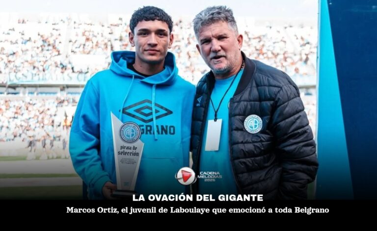 Laboulaye en lo más alto: Marcos Ortiz, ovacionado en el Gigante de Alberdi