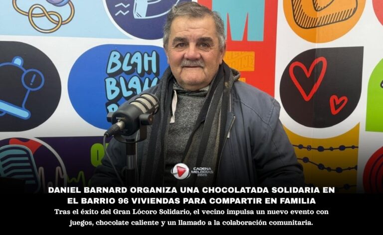 Daniel Barnard organiza el «Chocolate Solidario» en el barrio 96 Viviendas