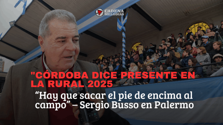 Sergio Busso desde Palermo: “Hay que sacar el pie de encima al sector productivo”