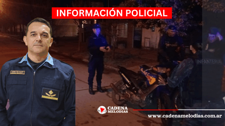 Operativos policiales en Laboulaye: secuestro de motos, allanamientos y detenciones
