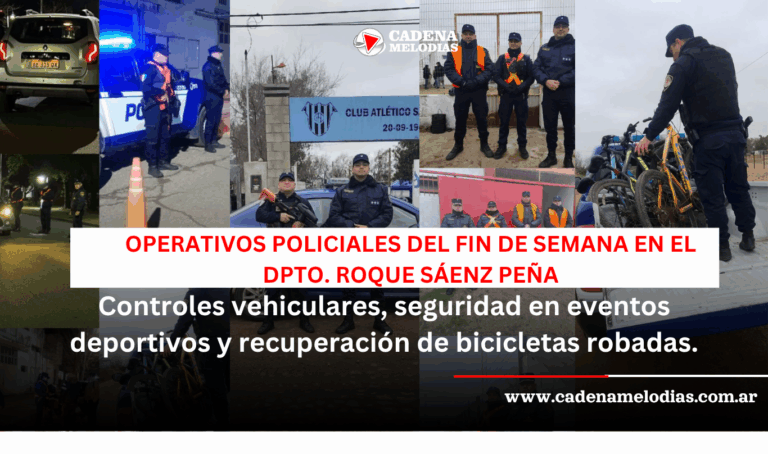 Operativos policiales, secuestro de motocicletas y recupero de bicicletas en el departamento Roque Sáenz Peña