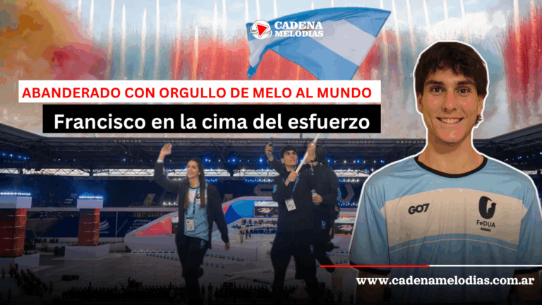 Francisco Zufriaure, el orgullo del sur cordobés, fue abanderado argentino en los Juegos Mundiales Universitarios FISU 2025