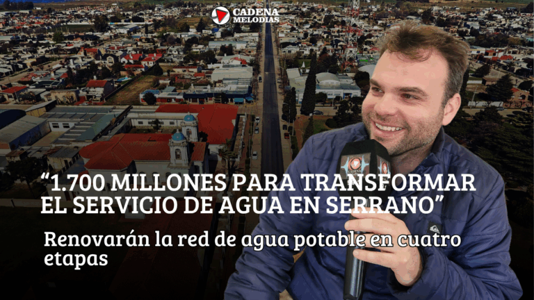 “Serrano da un paso histórico: renovará toda su red de agua potable”