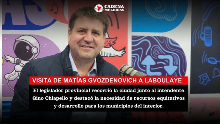 Matías Gvozdenovich visitó Laboulaye y destacó la distribución equitativa de recursos