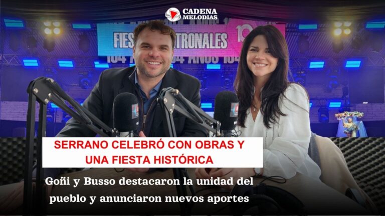 Serrano celebró su aniversario con obras, aportes provinciales y un fuerte mensaje de unidad