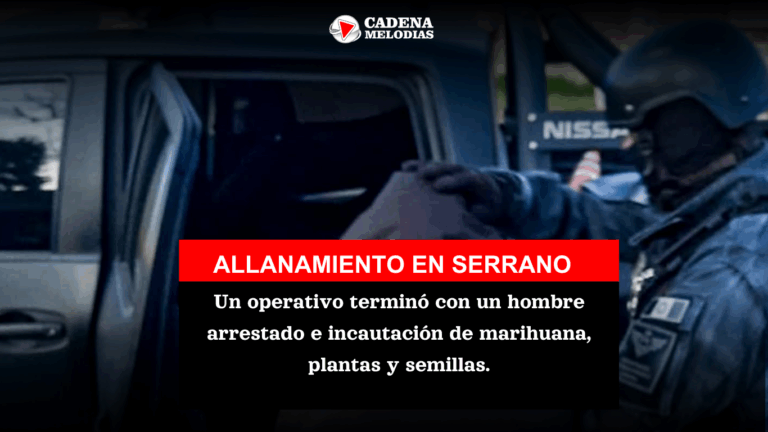 🚔 FPA detuvo a un delivery de drogas en Serrano