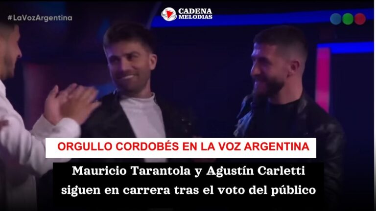 ¡Siguen sonando fuerte! Mauricio Tarantola y Agustín Carletti avanzan a la siguiente ronda en La Voz Argentina