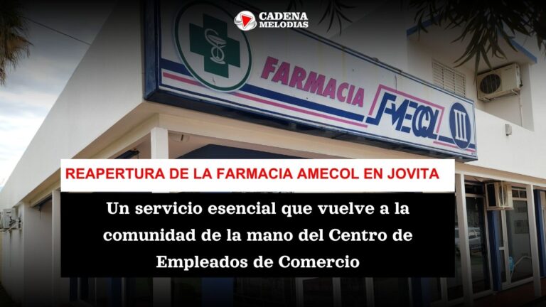 Reabre sus puertas la Farmacia AMECOL de Jovita | Centro Empleados de Comercio
