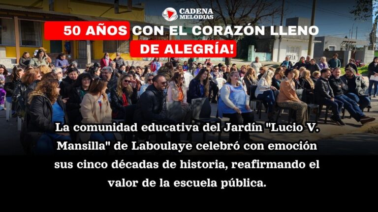 El Jardín «Lucio V. Mansilla» de Laboulaye celebró sus 50 años con una emotiva jornada