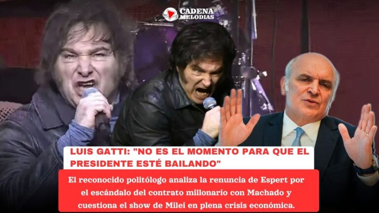 Luis Gatti: «NO ES EL MOMENTO PARA QUE EL PRESIDENTE ESTÉ BAILANDO»