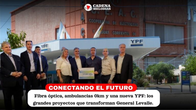 General Levalle: Cooperativa anuncia inversión millonaria en fibra óptica, nuevas ambulancias y renovación de YPF