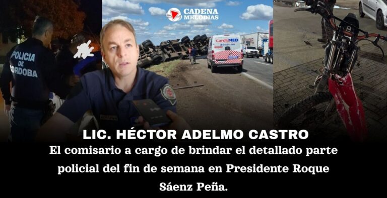Un Fin de Semana Intenso: Incidentes, Accidentes Viales y una Aprehensión por Violencia Familiar Conmocionan al Sáenz Peña