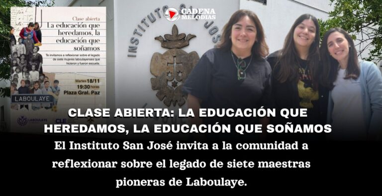 Instituto San José invita a una clase abierta para honrar a las maestras pioneras de Laboulaye