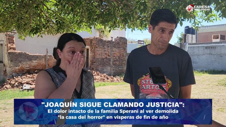 «Removió todo»: El Desgarrador Testimonio de los Padres de Joaquín Sperani al Ver Demolida «la Casa del Horror» en Fin de Año