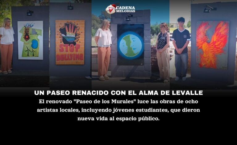 General Levalle renueva su Paseo de Murales con arte local y celebra el primer puesto de su Intendenta en ranking regional
