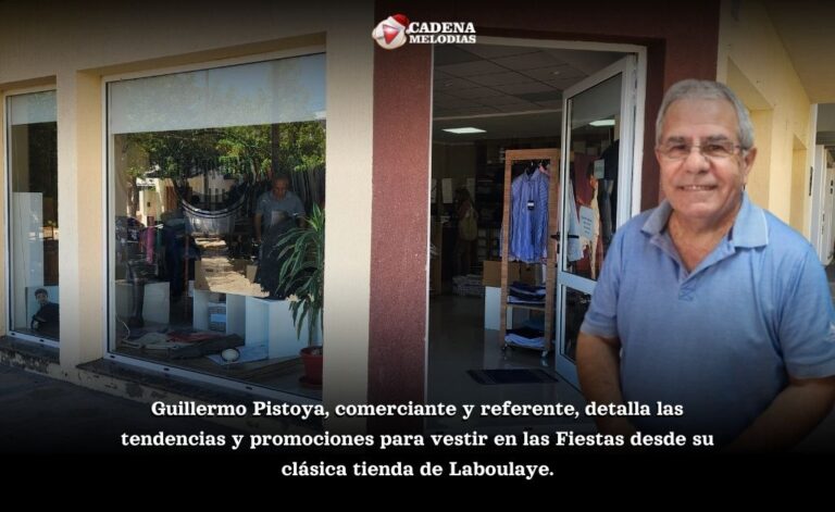 Guillermo Pistoya revela las tendencias y tips para vestir en las Fiestas desde su clásica tienda de Laboulaye