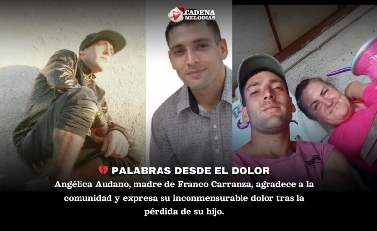 Un dolor inmenso: La madre de Franco Carranza se despide y agradece en las redes sociales