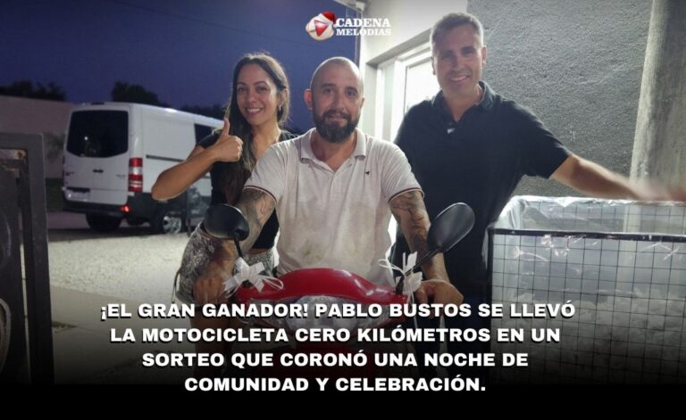 Pablo Bustos Ganó la Moto 0km en el Éxito Total del Sorteo de Carnicerías Irouleguy