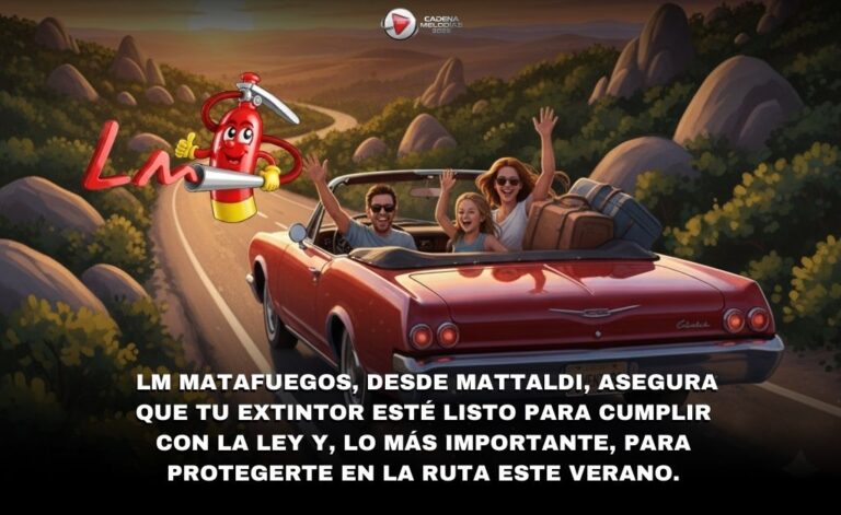LM Matafuegos: el servicio clave desde Mattaldi para viajar en regla y seguro este verano