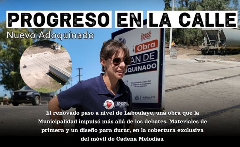 Laboulaye estrenó el renovado paso a nivel de Galo Llorente y Alverdi: una obra municipal con materiales de alta resistencia