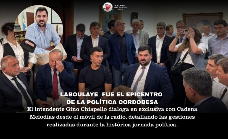 Laboulaye fue epicentro político: intendente Chiapello gestionó obras clave ante el Gobernador y legisladores
