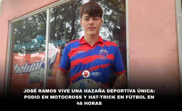 José Ramos Brilló en un Fin de Semana Doblemente Deportivo: Podio en Motocross y Hat-Trick en el Fútbol