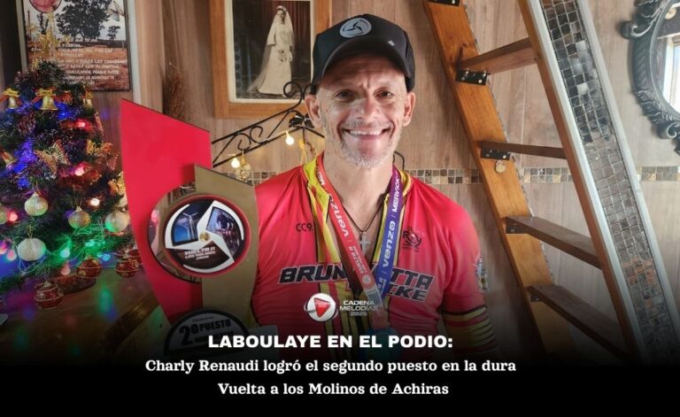 Charly Renaudi logra un meritorio segundo puesto en la exigente Vuelta a los Molinos de Achiras