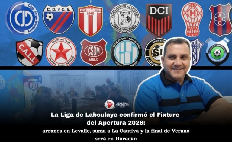La Liga de Laboulaye definió el Fixture del Apertura 2026: arranca en Levalle con 14 equipos y mucha expectativa