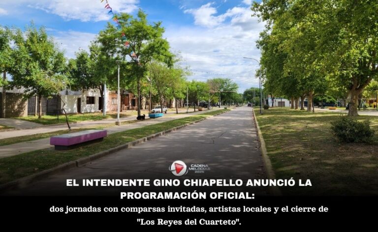 Laboulaye se engalana: Gino Chiapello confirmó todos los detalles del regreso de los Carnavales al Barrio Belgrano