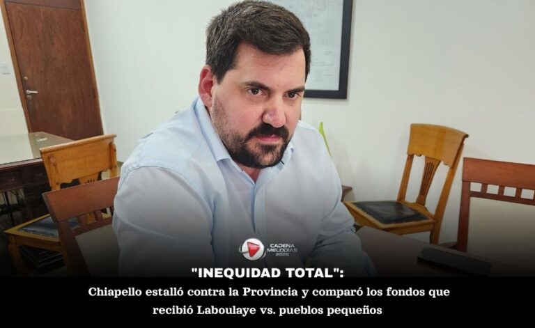 «Inequidad total»: Gino Chiapello cruzó a Victoria Busso y expuso la dispar distribución de fondos en el departamento