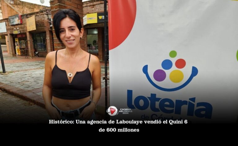 Histórico premio en Laboulaye: la agencia de calle Italia vendió el Quini 6 de 600 millones de pesos