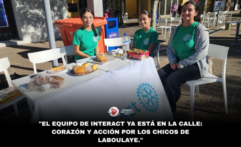 Jóvenes de Interact Laboulaye lanzan colecta de útiles escolares para ayudar a la comunidad