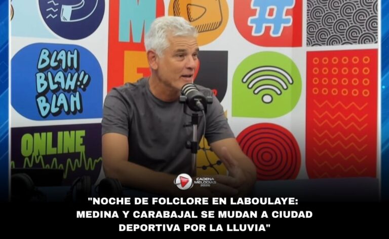 Lluvia no detiene el folcklore: el show de Medina y Carabajal se muda a Ciudad Deportiva