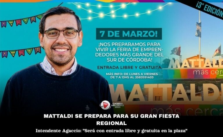 Mattaldi se alista para recibir a la región en la 3° Feria de Artesanos por el Día de la Mujer