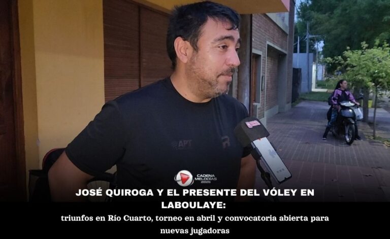 José Quiroga y el presente del vóley en Laboulaye: competencia, esfuerzo y una invitación abierta a la comunidad