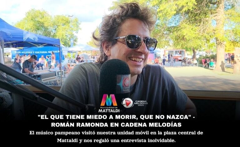 Román Ramonda en diálogo con Cadena Melodías: «El que tiene miedo a morir, que no nazca»