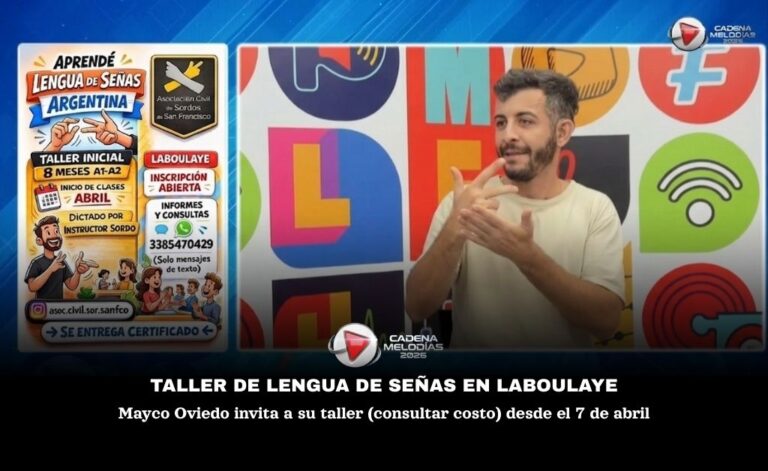 Mayco Oviedo: “Aprender lengua de señas es crear un puente de comunicación”