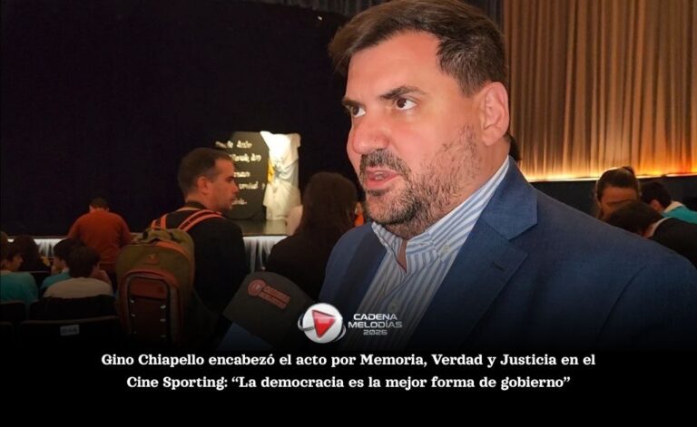 El Intendente Municipal encabezó el acto por la Memoria, la Verdad y la Justicia en el Cine Sporting