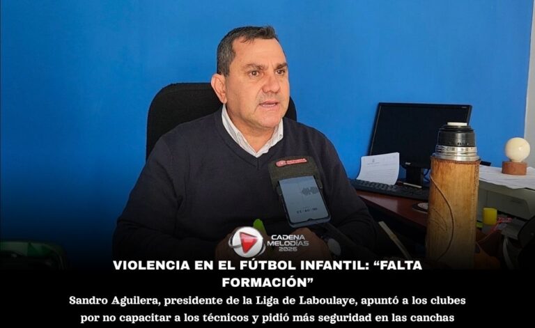 Sandro Aguilera: “La violencia en el fútbol infantil nos duele a todos; la falta de formación es un factor clave”