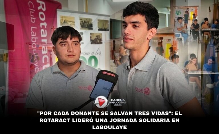 Solidaridad sin límites: El Rotaract impulsa la donación de sangre en Laboulaye