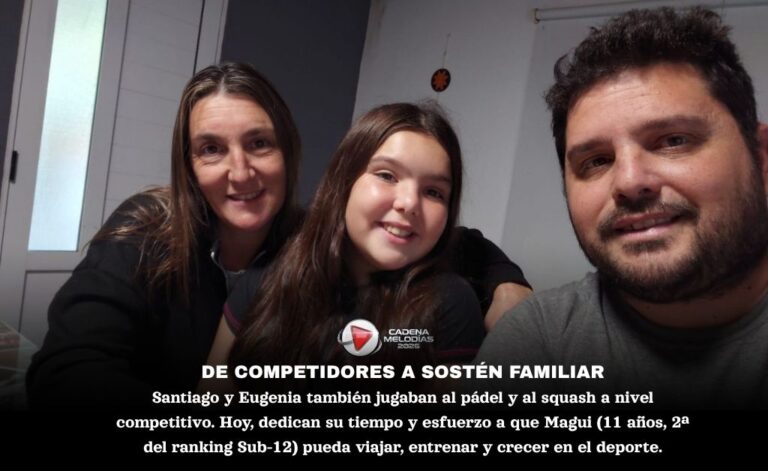 Magdalena Escobar, la joven promesa del pádel de General Levalle que se ubica segunda en el ranking nacional Sub-12
