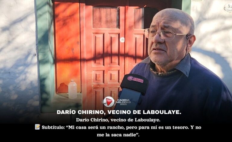 “Mi casa no me la saca nadie”: el drama de Darío Chirino, el abuelo de Laboulaye que enfrenta un juicio por la vivienda donde cría a sus nietas