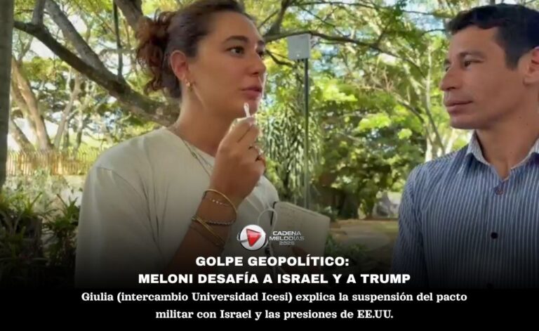 Italia suspende acuerdo de seguridad con Israel y desafía las presiones de Donald Trump