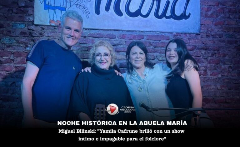 Noche histórica en «La Abuela María»: Yamila Cafrune deslumbró con un show íntimo y vibrante
